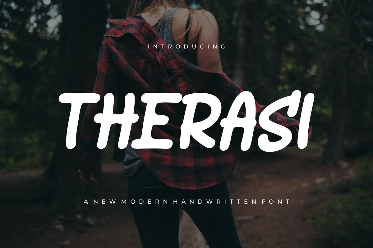 Therasi - Font, a Handwritten Font by artchiles_design (Photo 1 of 5)