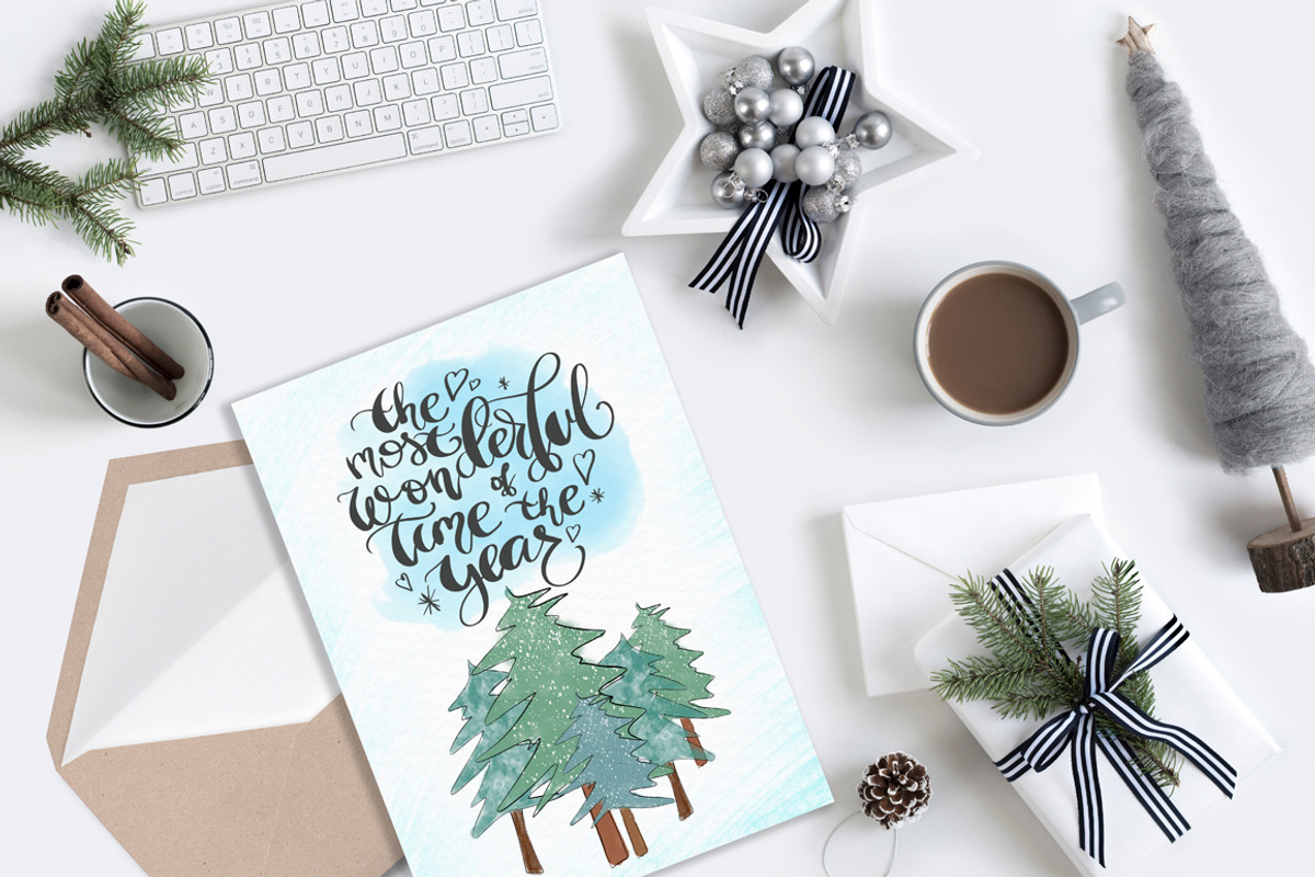 Wonderful Time Christmas Clipart, a Seasonal Illustration by Tanya Kart (Photo 7 of 8)