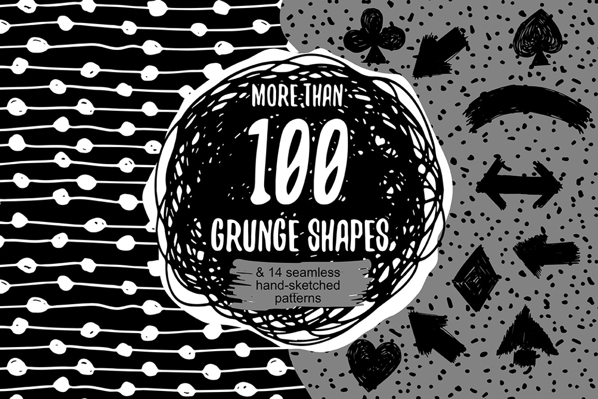 Hand drawn grunge shapes, an Object Graphic by Marya Deneko (Photo 1 of 4)