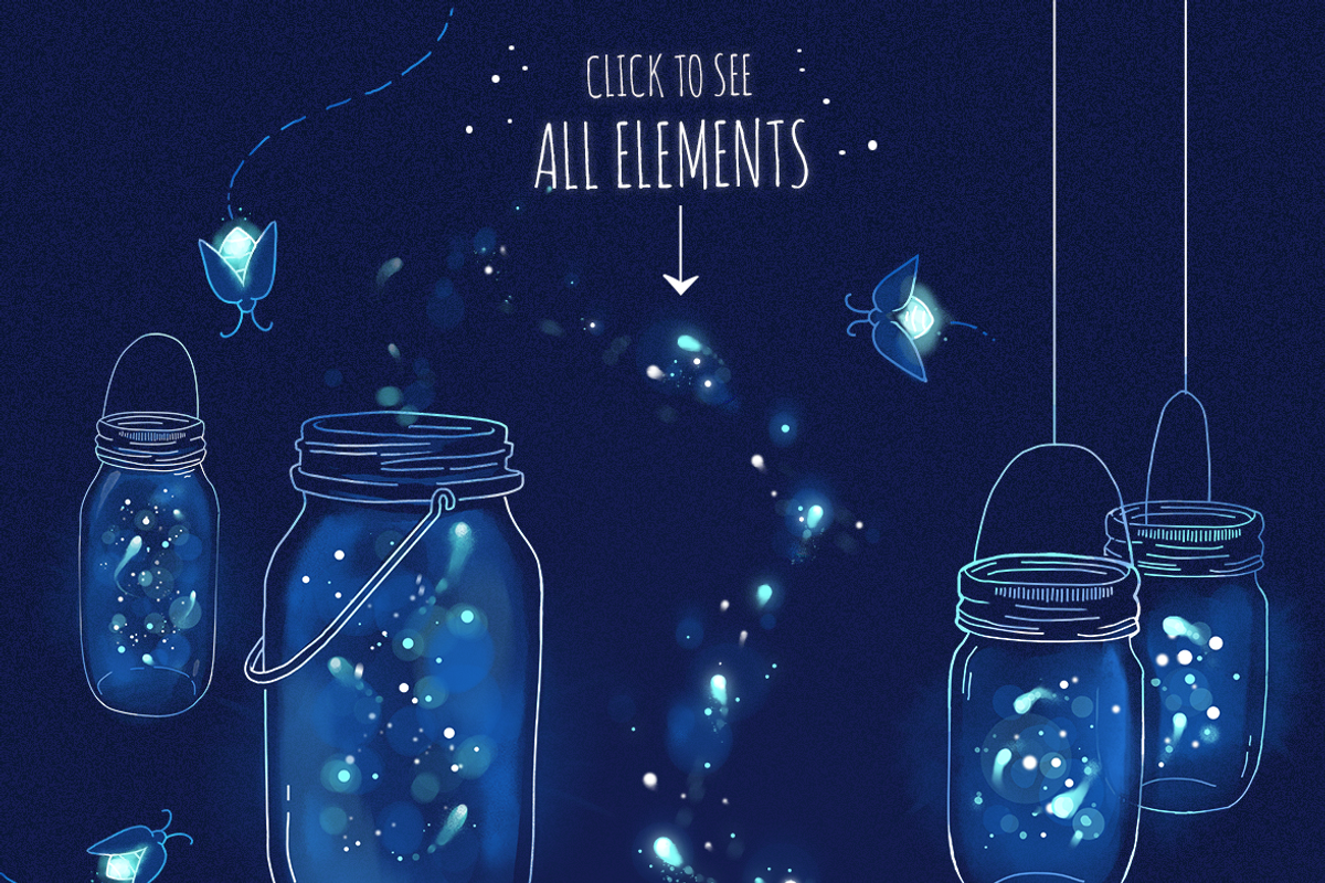 Fireflies & Jars, an Illustration by Annie Sauvage (Photo 4 of 5)