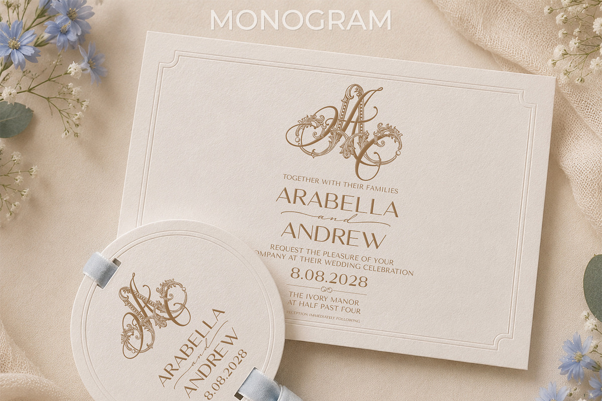 AA Wedding Monogram Logo, a Branding & Logo Template by LogoAV (Photo 3 of 11)