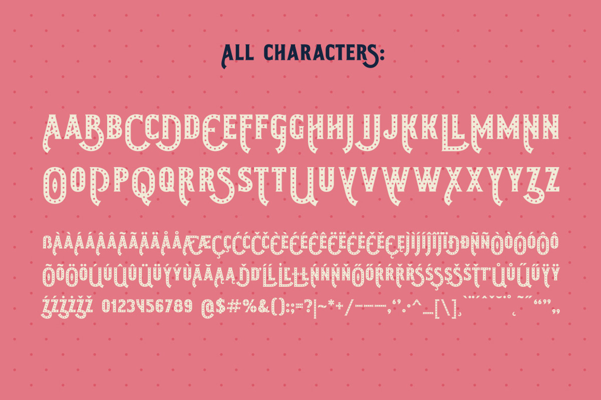Shining Night font + bonus preview 4
