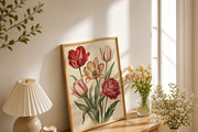 Vintage Tulip Botanical Flower Art, a Decorative Illustration by elfy creative (Thumbnail 5 of 5)