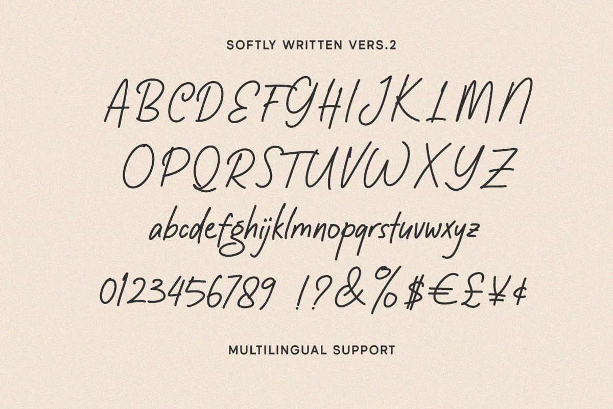 Softly Written Cozy Handwriting, a Handwritten Font by Littlehand (Photo 6 of 12)