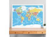Vector World Map - Large&Detailed, a Decorative Illustration by PorcuPen Works (Thumbnail 10 of 10)
