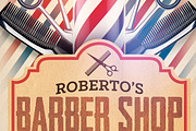 Barber Shop Flyer Template, a Flyer Template by Hotpin (Thumbnail 3 of 3)