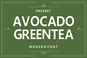 Avocado Greentea, a Sans Serif Font by Fourteen Letter (Thumbnail 1 of 6)