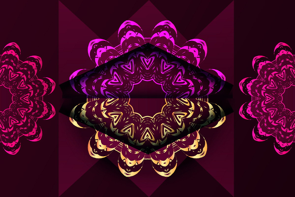Mandala Oriental Floral art Bundle, a Background Graphic by NJ Himel (Photo 56 of 97)