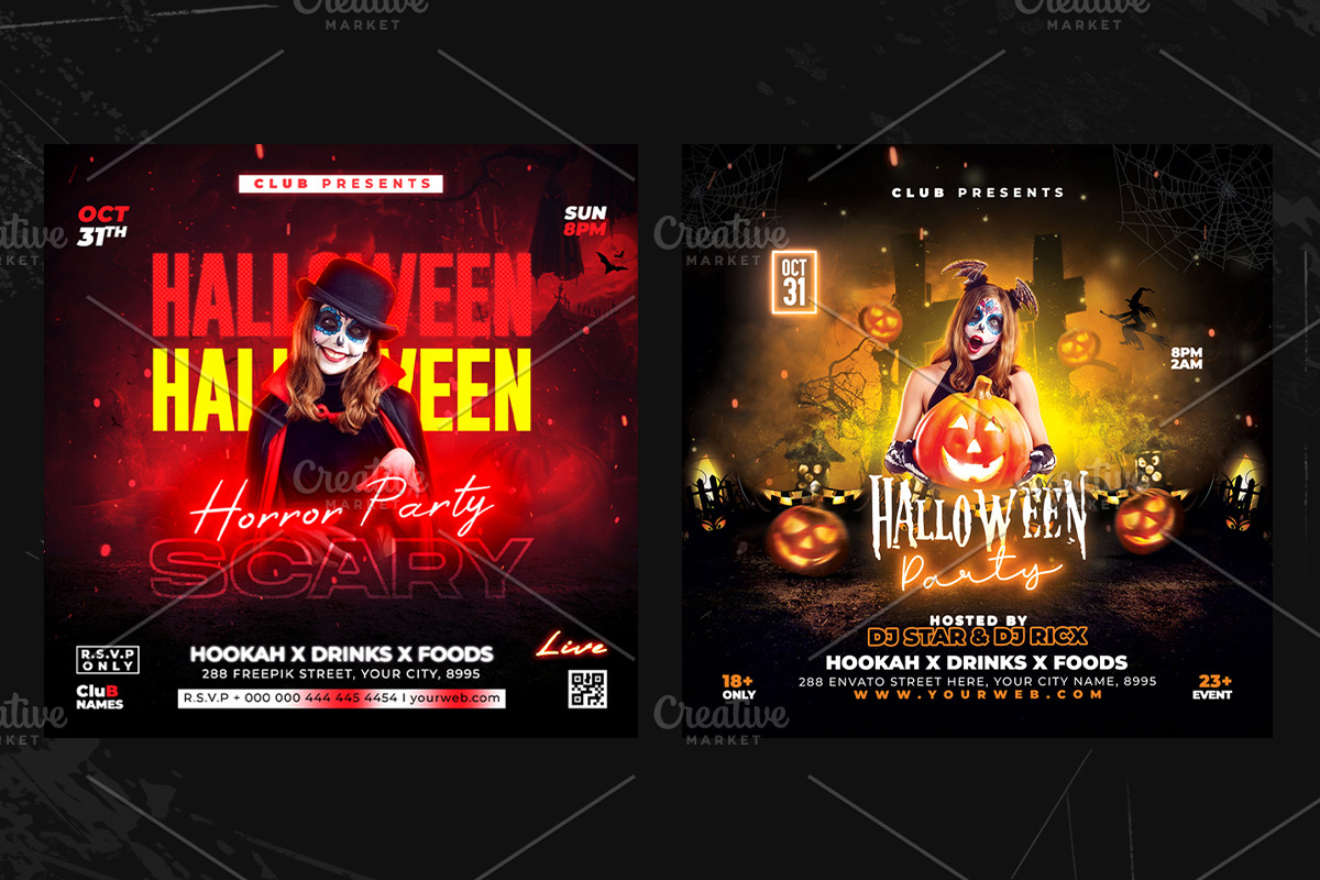 15+ Halloween Flyer Bundle, a Flyer Template by StarPixles11 (Photo 5 of 9)