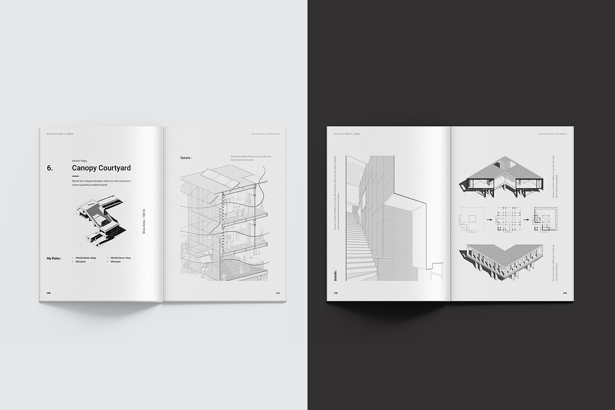 Architecture Portfolio Template, a Brochure Template by StyleArt (Photo 17 of 24)