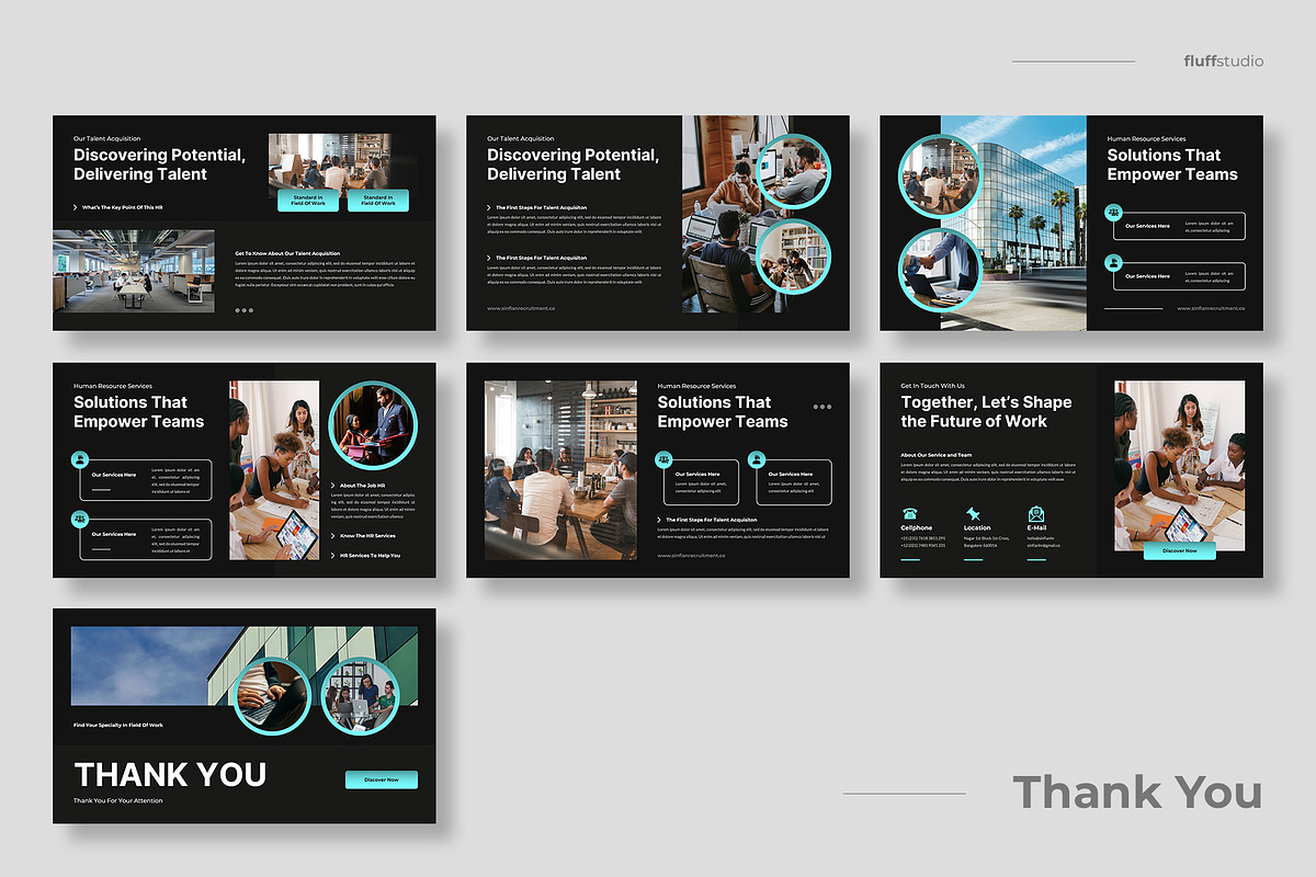 Recruitment & HR Keynote Template, a Presentation Template by fluffstudio (Photo 4 of 4)