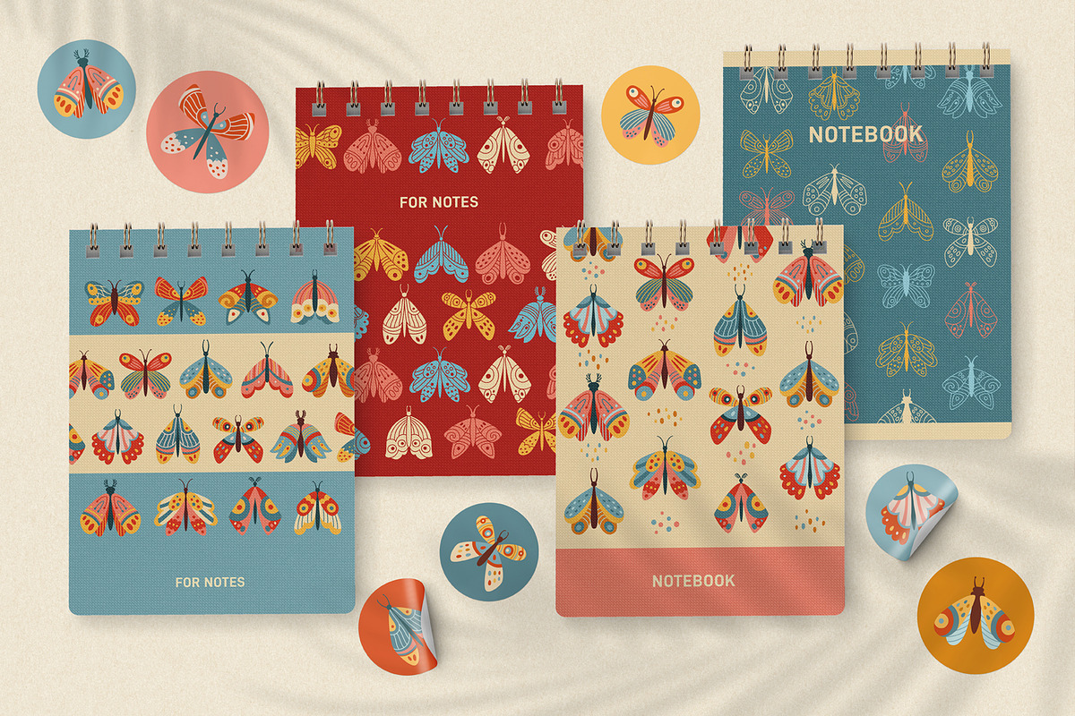 Boho butterfly Fantasy bohemian moth, an Animal Illustration by Neliakott ♥ (Photo 4 of 9)