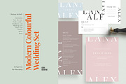 Modern Colourful Wedding Set, an Invitation Template by Azka Creative (Thumbnail 1 of 4)