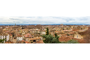 Panorama of medieval city Avignon in France, an Architecture Photo by Leonid Andronov