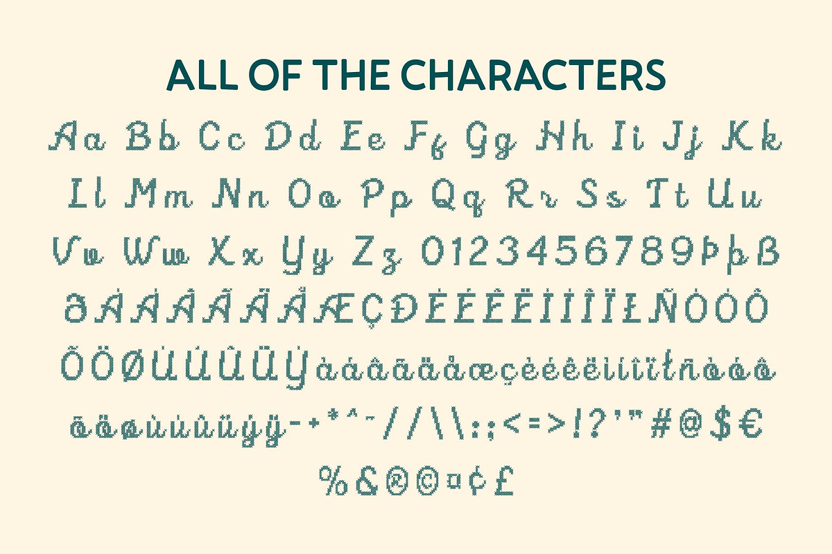 CS Rafles Stitched, a Script Font by Craft Supply Co. (Photo 8 of 8)