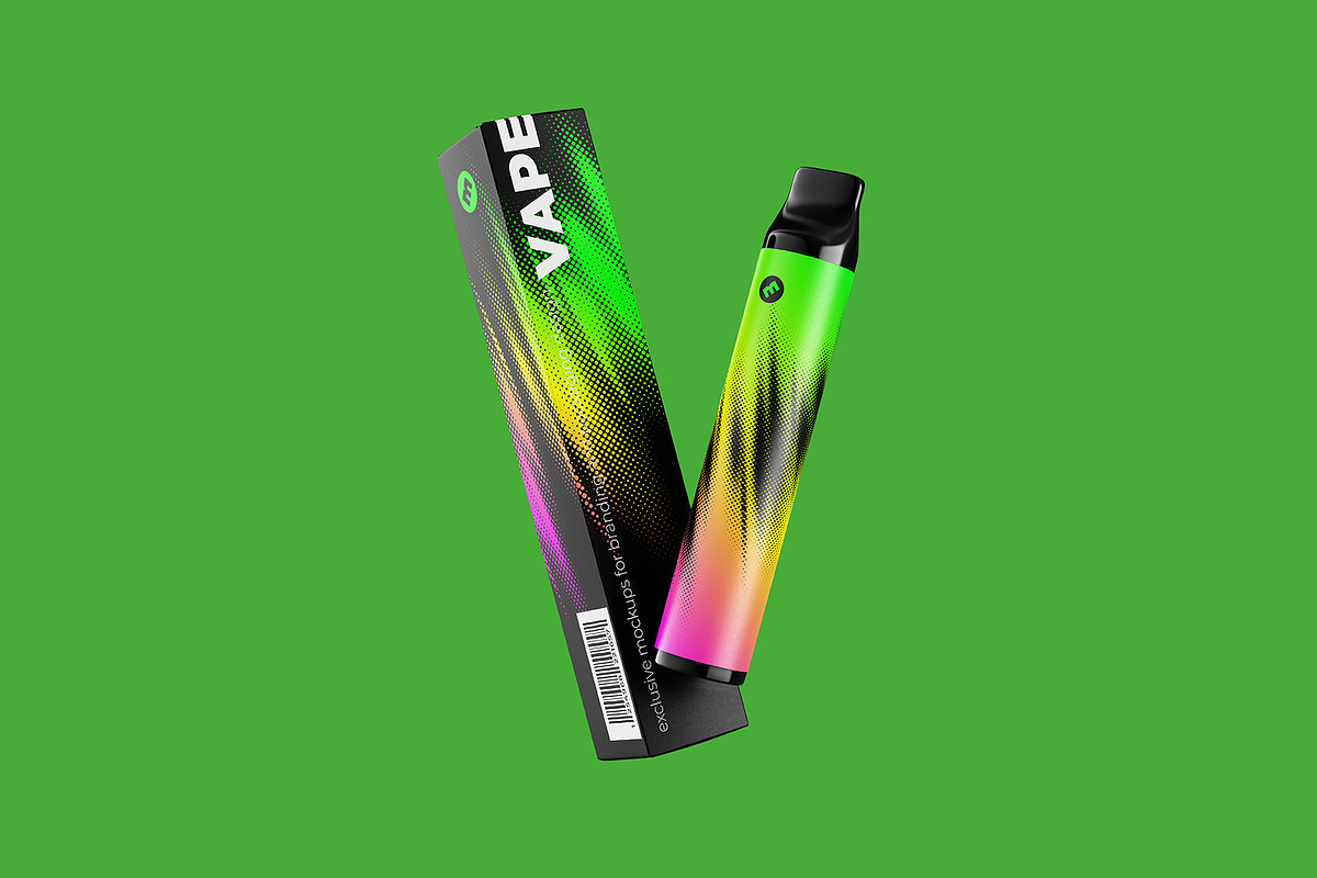 Vape E-liquid Device Mockup, a Packaging Mockup by easymock (Photo 8 of 10)