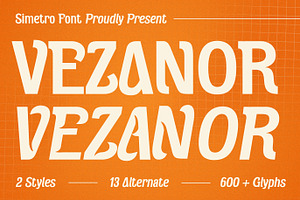 Vezanor - Sans Serif Font Display