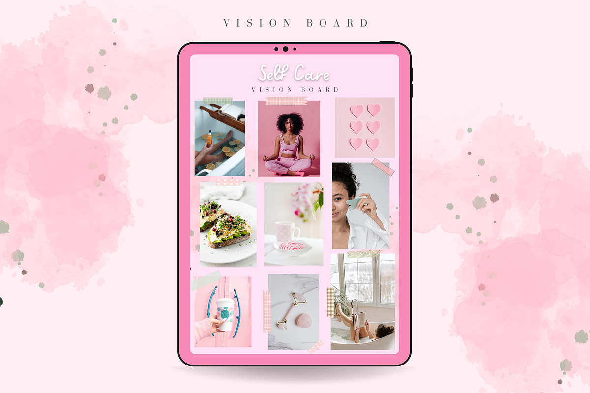 Self Care Planner, Wellbeing Planner, a Templates & Theme by MariaKariBakken (Photo 3 of 7)