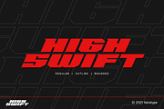 High Swift - Racing Font, a Sans Serif Font by Variatype (Thumbnail 1 of 8)