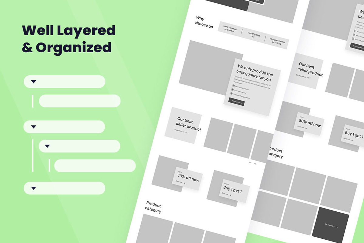 Furniture Store Wireframe Website