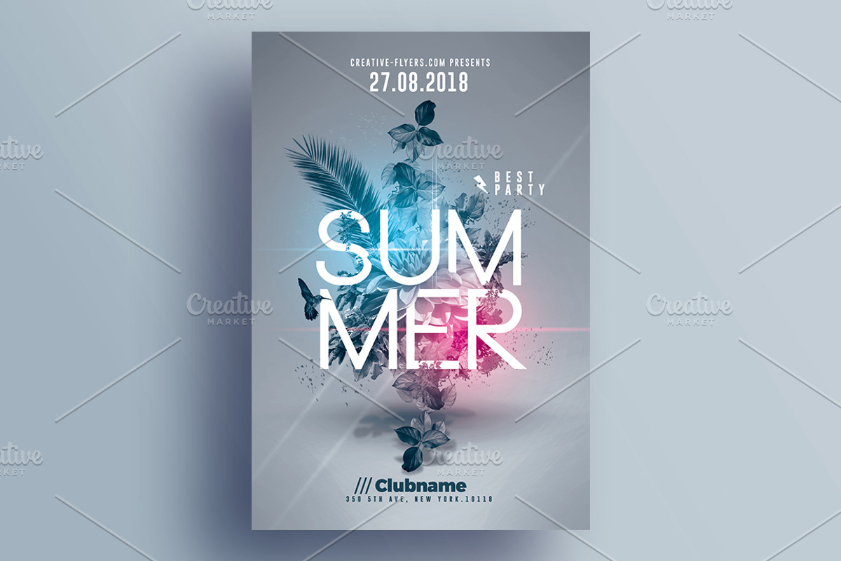 Summer Party | 4 Flyers Templates, a Flyer Template by Rome B Creation (Photo 2 of 5)
