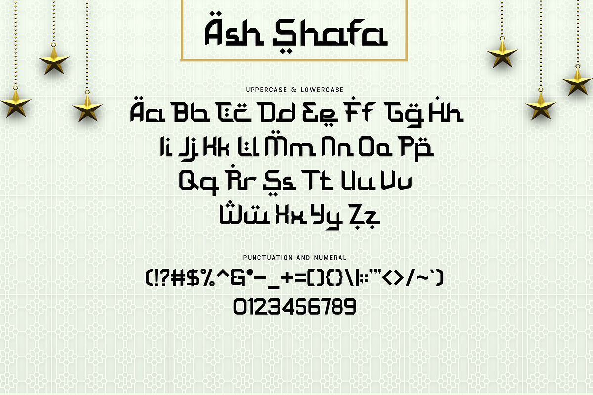 Ash Shafa – Modern Arabic Style Font, a Handwritten Font by overlaytemplates (Photo 4 of 5)