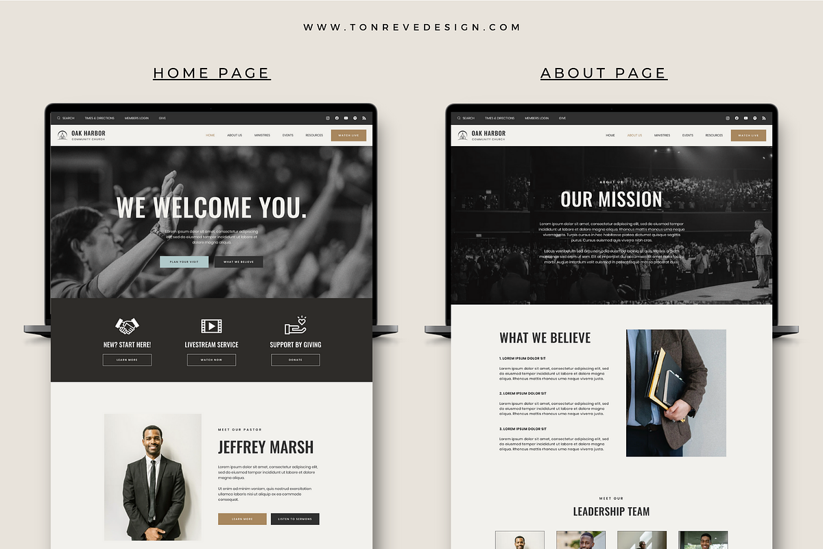 Church Ministry Wix Website Template, a Wix Template by Ton Rêve Design Studio (Photo 3 of 10)