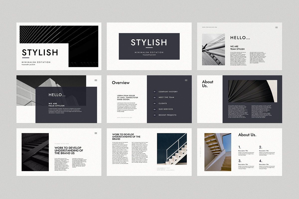 Strategy Minimal PowerPoint Template, a Presentation Template by GoldenPixelStudio (Photo 6 of 14)