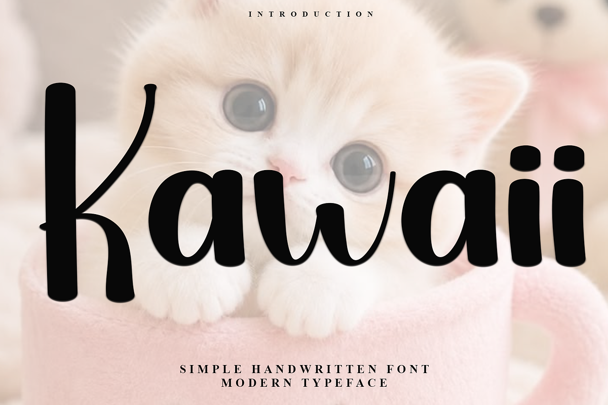 Kawaii, a Handwritten Font by InermediaSTUDIO (Photo 1 of 7)