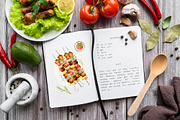 Watercolor Cooking Clipart, BBQ., a Food Illustration by NiKO (Thumbnail 6 of 9)