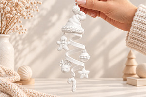 Christmas Spiral Ornament STL, an Object 3D Model by Layerology