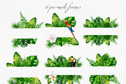 Tropical Collection Watercolor, a Decorative Illustration by Yakovleva Margarita (Thumbnail 7 of 20)