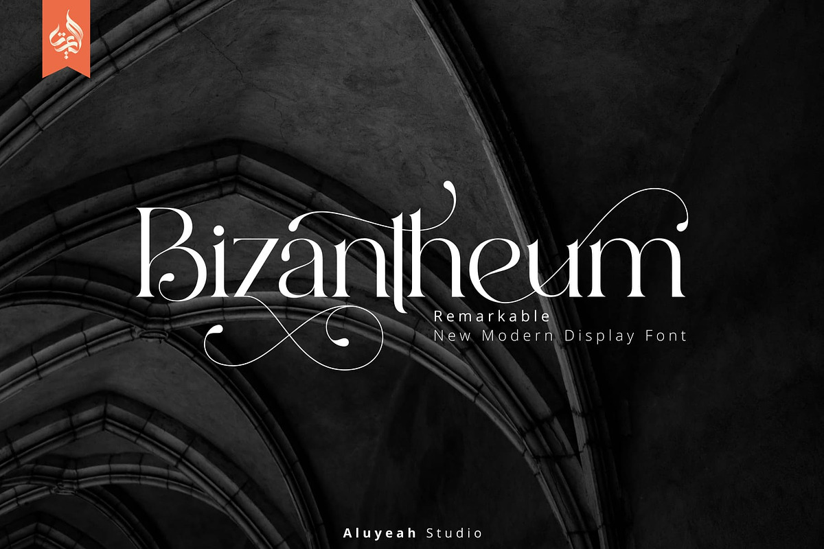 Bizantheum, a Serif Font by Aluyeah Studio (Photo 1 of 15)