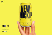Soda Can Mockup Bundle, a Packaging Mockup by pixelmock (Thumbnail 2 of 12)