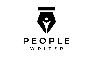 Vintage quill pen feather logo, a Branding & Logo Template by LOGOCREATIVE