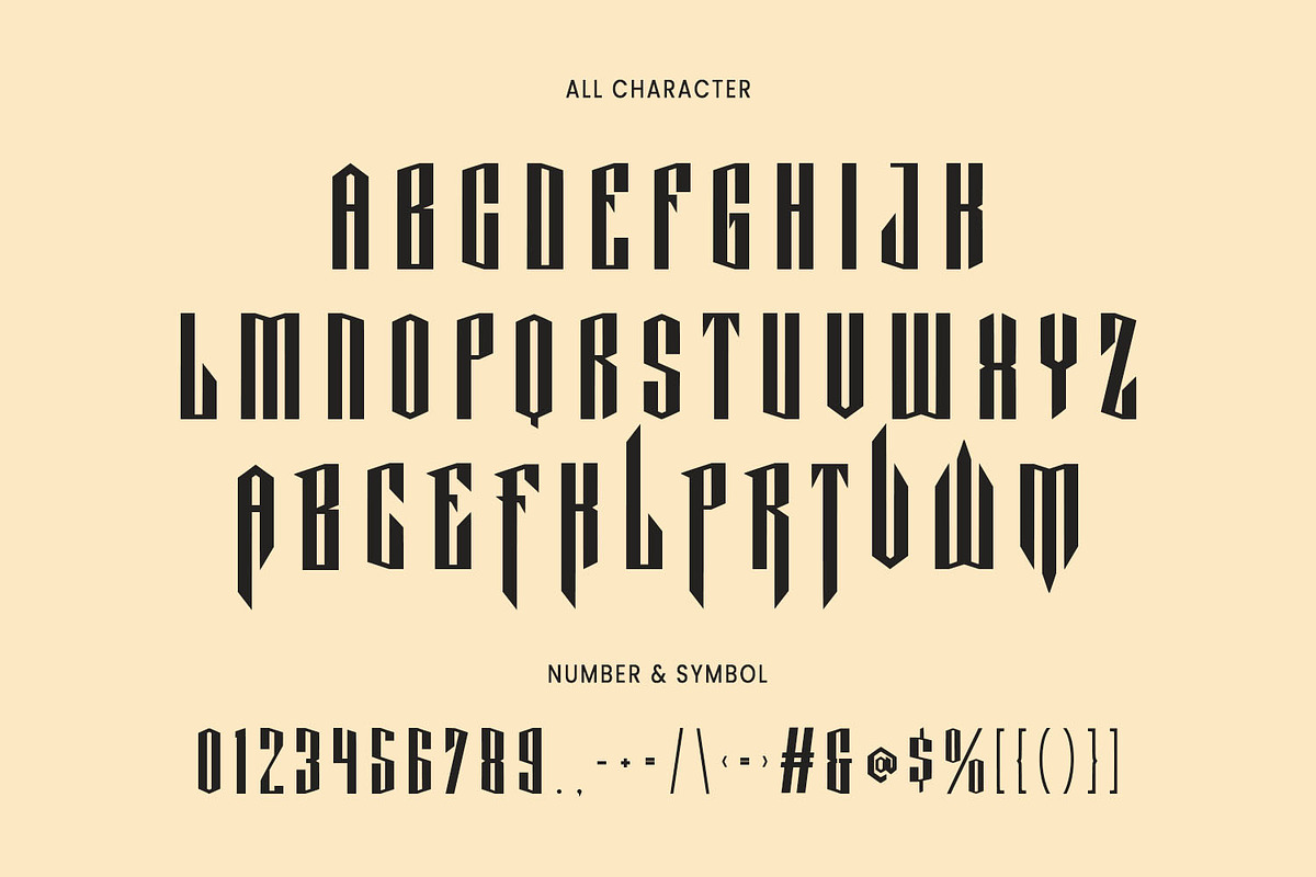 Movizt Blackletter Display Font, a Blackletter Font by Maulana Creative (Photo 2 of 7)