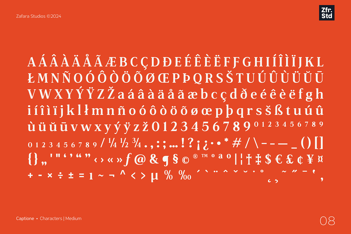 Captione, a Serif Font by Zafara Studios (Photo 8 of 9)