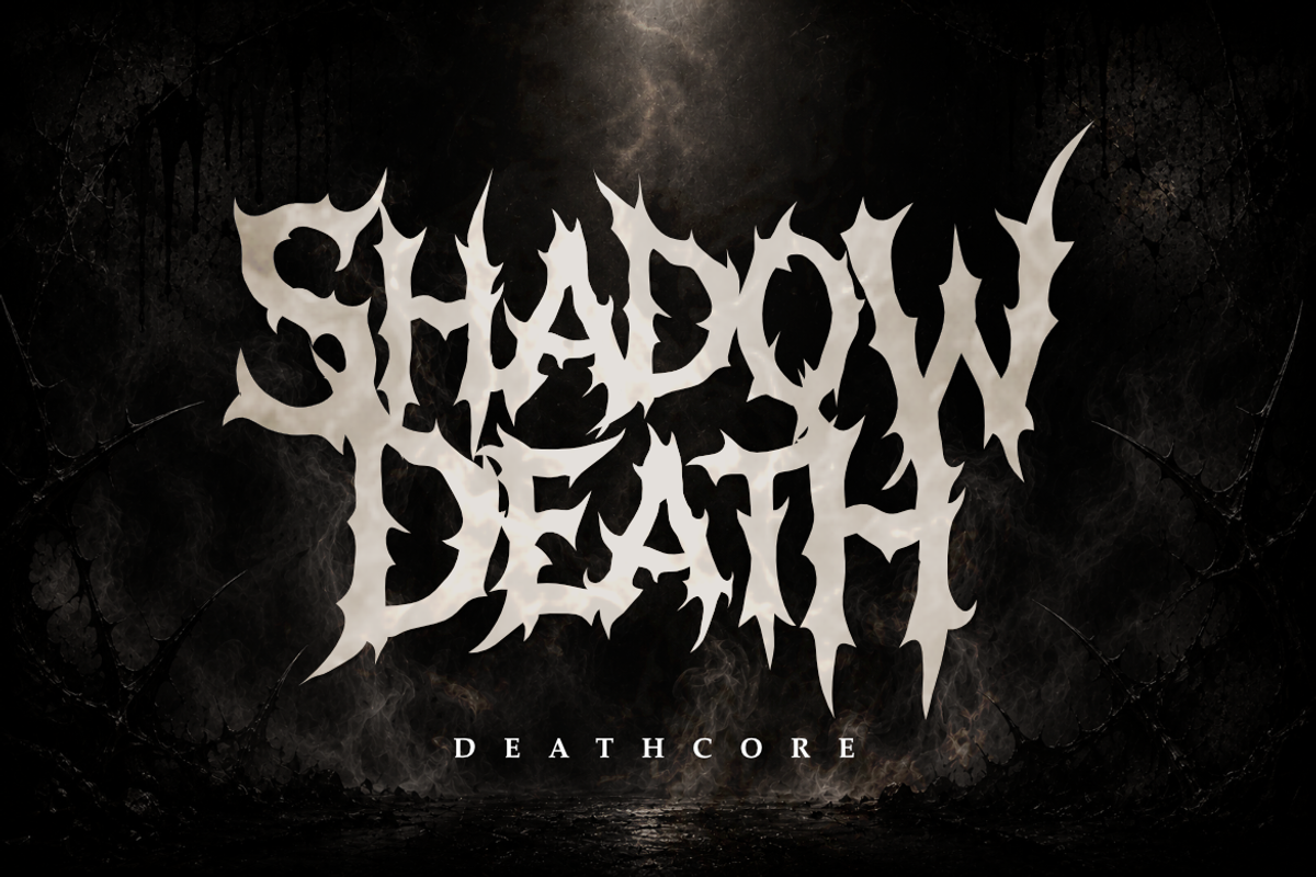 Hollow Genesis Death Metal, a Symbol Font by Masyafi Studio (Photo 9 of 9)