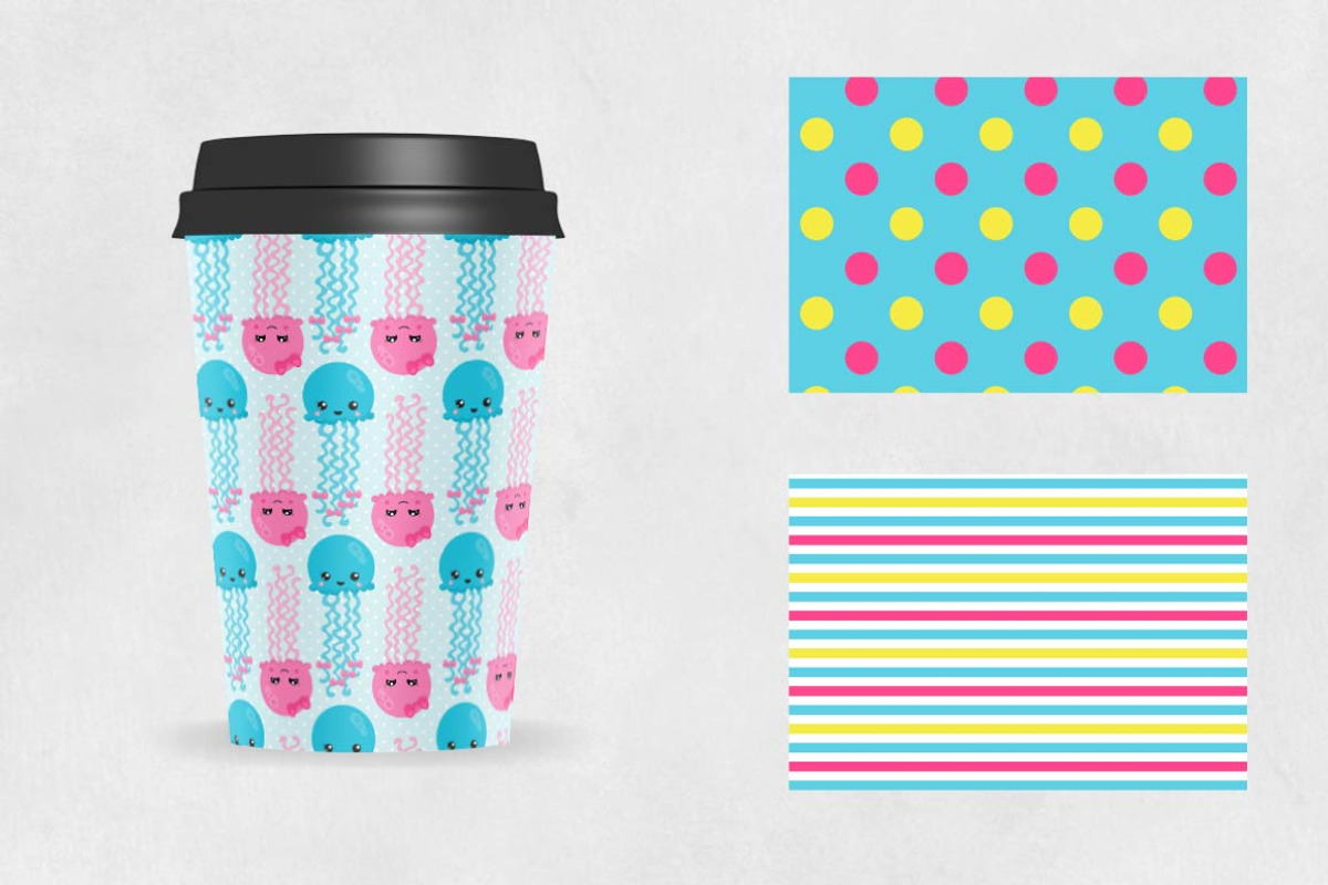 OCTOPUS LOVE Pattern collection, a Pattern Graphic by PrettyPatterns (Photo 2 of 5)