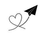 Paper Airplane Heart SVG Bundle, an Illustration by jahid234 (Thumbnail 29 of 31)