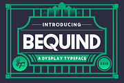BEQUIND display font Bold and style, a Sans Serif Font by SHEILLA (Thumbnail 10 of 18)