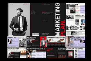 Marketing Plan Presentation Template, a Presentation Template by E-Type