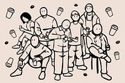 Things in Coffee Shop!, a Food Illustration by Membara Graphic (Thumbnail 2 of 3)