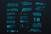 Sci-fi Futuristic element HUD Design, a Technology Illustration by ZinetroN (Thumbnail 4 of 9)