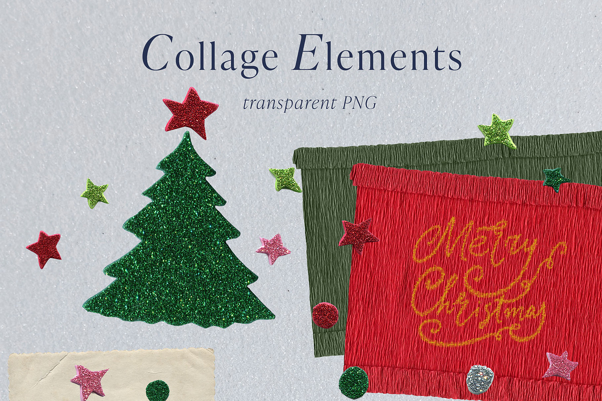 Christmas collage background frames, an Object Graphic by Yuliya Derbisheva (Photo 11 of 14)