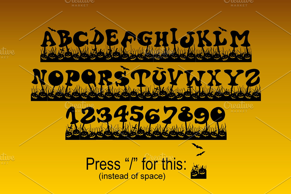 Haloven font preview 4