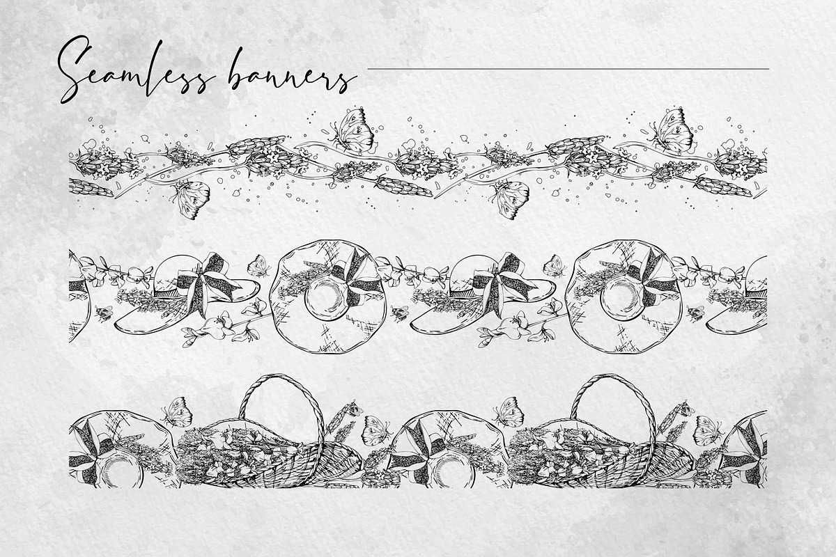 Lavender sun hats, an Object Illustration by MsFlaffy (Photo 10 of 12)