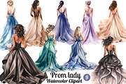 Prom Lady Clipart, a Person Illustration by Gloria Designed It (Thumbnail 1 of 5)