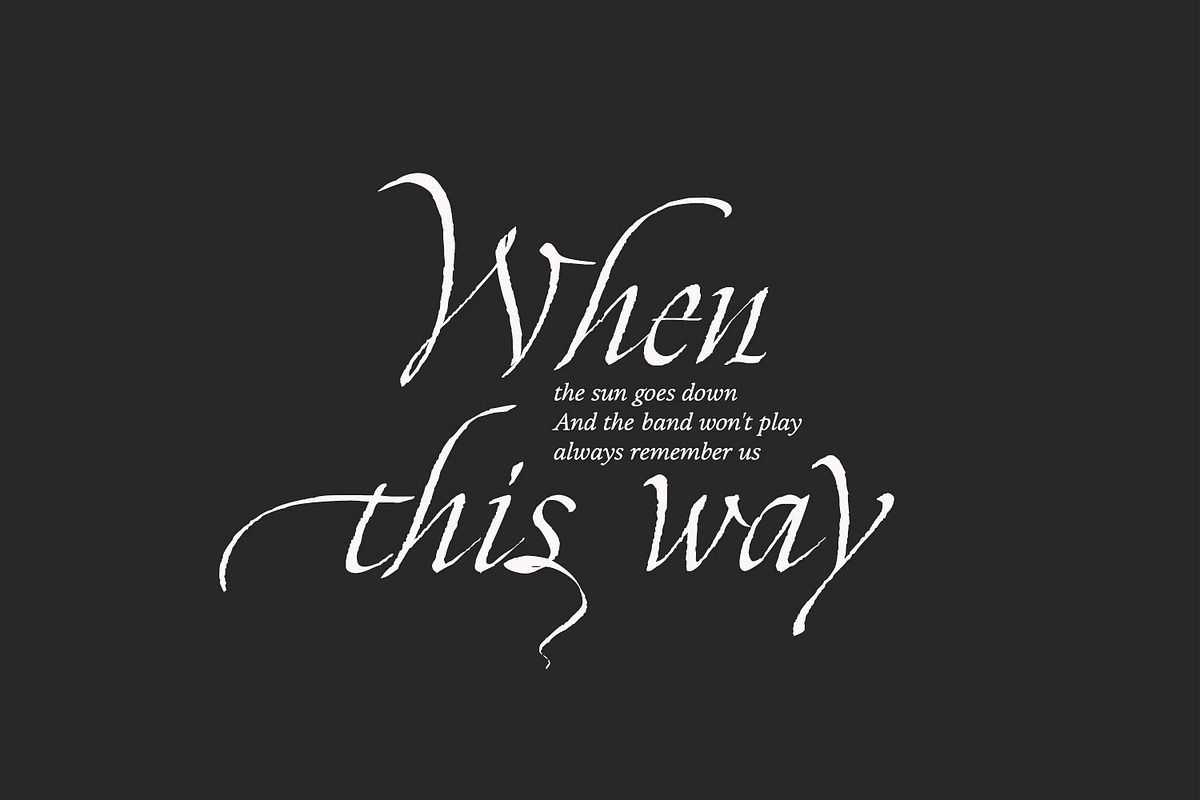 Zalika - Italic Calligraphy Font, a Blackletter Font by Cititype (Photo 8 of 12)