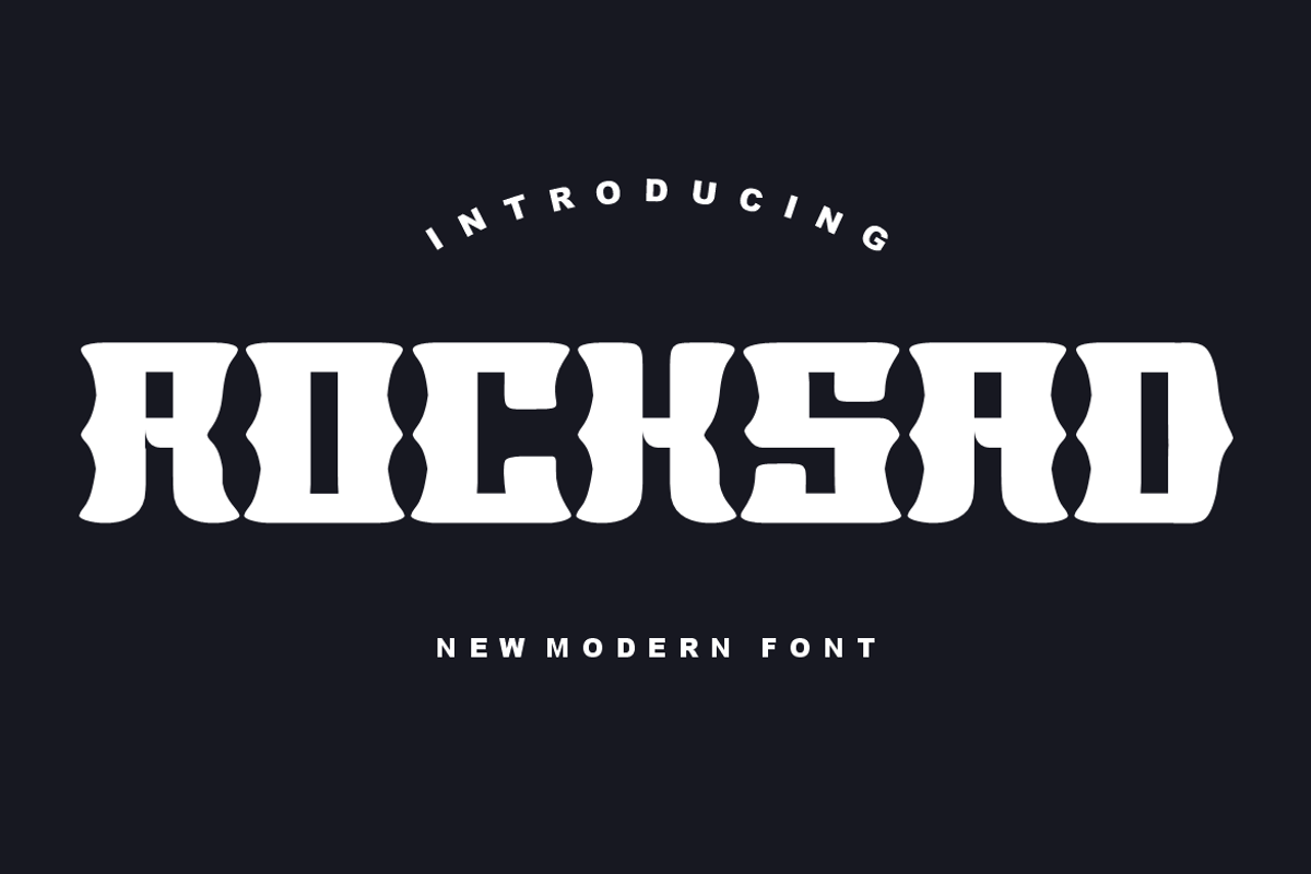 Rocksad - Font, a Sans Serif Font by artchiles_design (Photo 1 of 5)